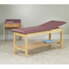 H-Brace Treatment Table Rising Top w/Shelf 27x72x31
