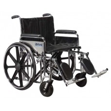 Wheelchair Ex. Hvy Duty 24 Det Full Arms & S/A Footrests