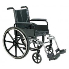 Wheelchair Ltwt K-4 Flip-Back Full Arms & S/A Footrests 18