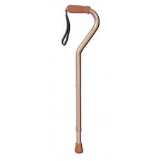 Deluxe Adjustable Cane W/Wrist Strap-Bronze