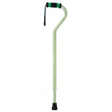 Standard Offset Walking Cane Adjustable Aluminum Green