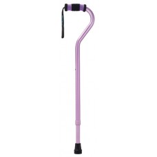 Standard Offset Walking Cane Adjustable Aluminum Purple