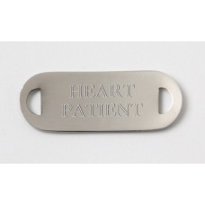 ID Tag Pre-Engraved Heart Patient