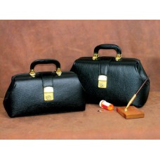 Intern/Student Boston Bag 16 Black Leather