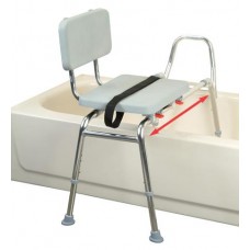 Snap N Save Sliding Transfer Bench w/Padded Seat & Back XL
