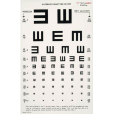 Illuminated Eye Chart 10\' Distance Illiterate