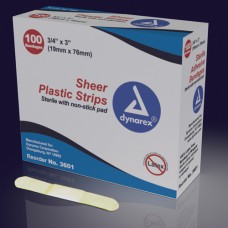 Adhesive Bandages Sterile Butterfly 3/8 x1-13/16 Bx/100