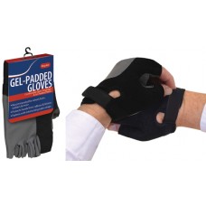 Gel-Padded Gloves - Pair Sz Large f/Wheelchair Use +