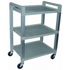 Polyurethane Utility Cart 3-Shelf W/Drawer