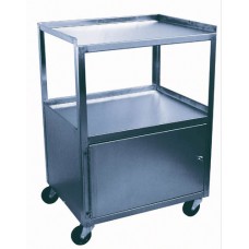 Cabinet Cart St/S 3-Shelf Single Locking