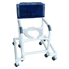 Shower Chair PVC w/Outrigger & Swivel Movement
