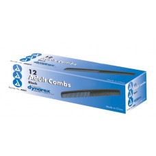 Combs-7 Bx/12 Black Plastic
