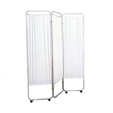 Three Panel Privacy Screen With Wheels