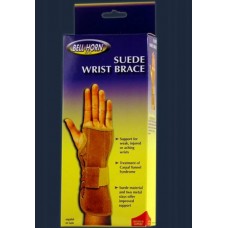 Wrist Brace w/Metal Stays Suede Right Large
