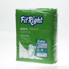 FitRight Extra Briefs Med/80 (32 - 42 )20 per Bag/4 Bags/cs