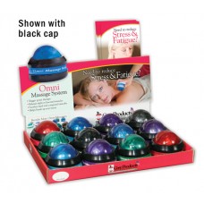 Omni Roller Kit- White Cap Assorted Colors-Display 12 pcs