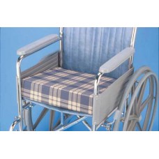 Foam Wedge Wheelchair Cushion Plaid 16 x 18 x 4 to 1